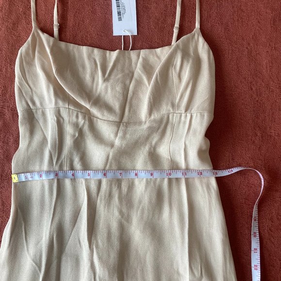 NWT Reformation Sunrise Dress - Champaign Size 4 - Picture 4 of 7